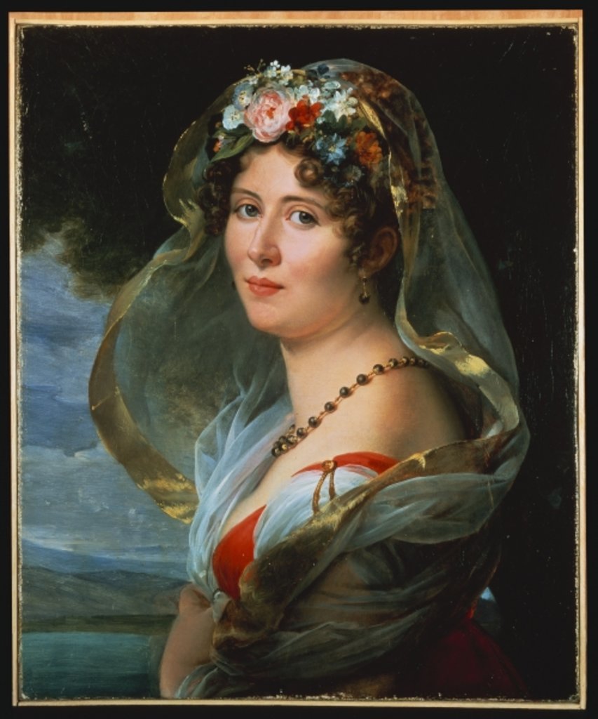 Detail of Portrait of Constance Ossolinska Lubienska by Francois Pascal Simon Baron Gerard