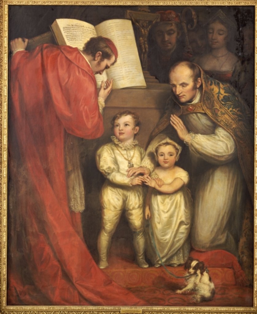 Detail of The Marriage of Richard of Shrewsbury, Duke of York, to Lady Anne Mowbray, 1820 by James Northcote