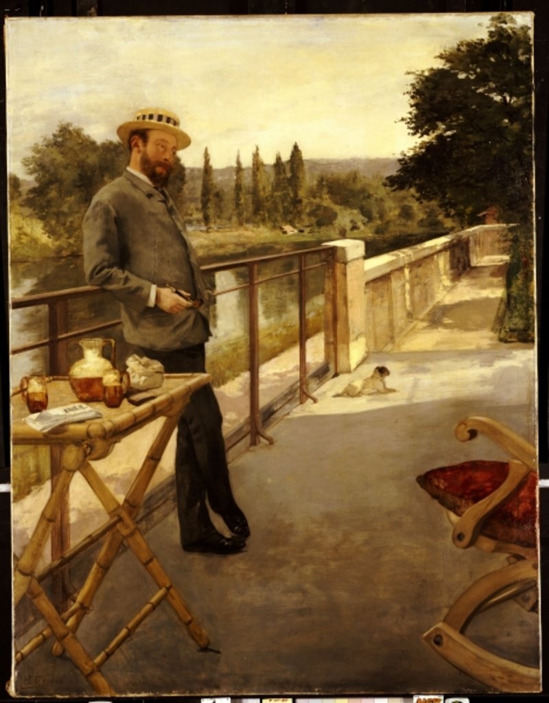 Detail of An Elegant Man on a Terrace, 1885 by Henri Gervex