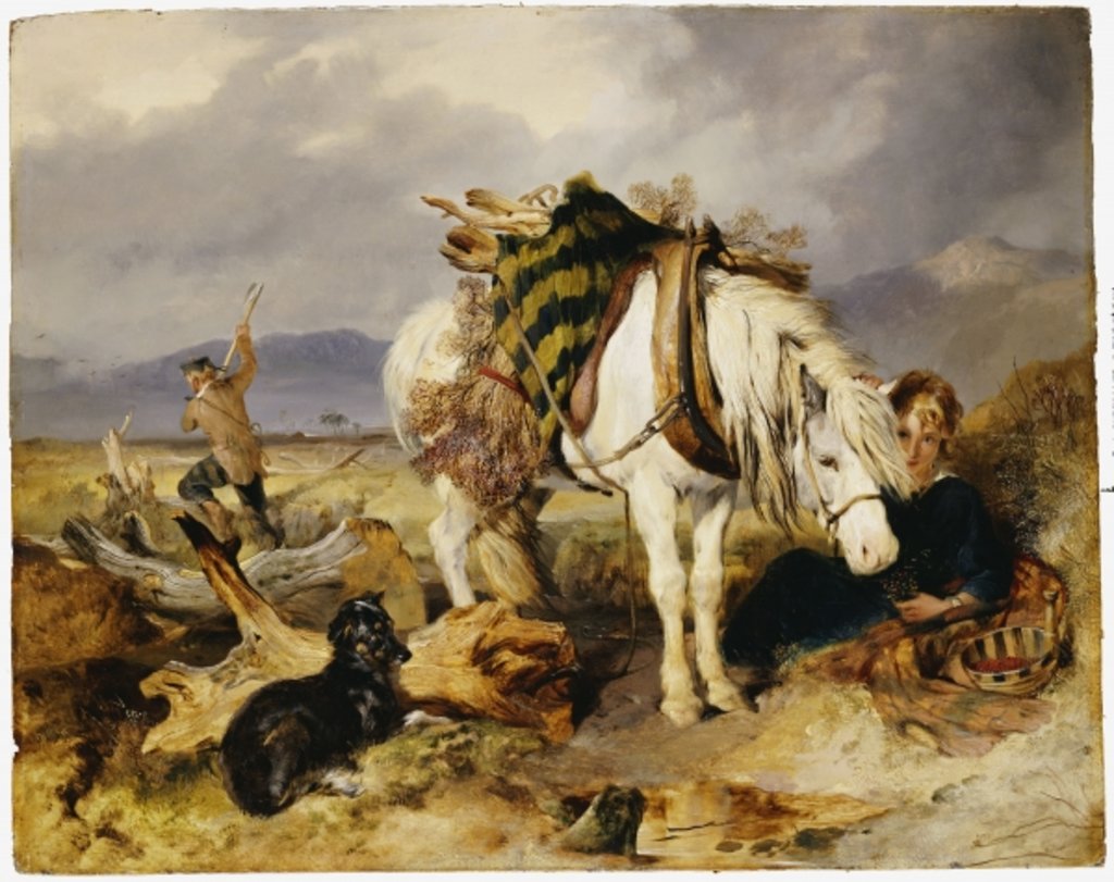 Detail of The Wood Cutter by Edwin Landseer