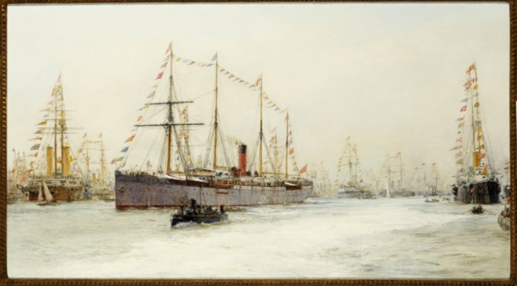 Detail of The Diamond Jubilee Review of 1897 by William Lionel Wyllie