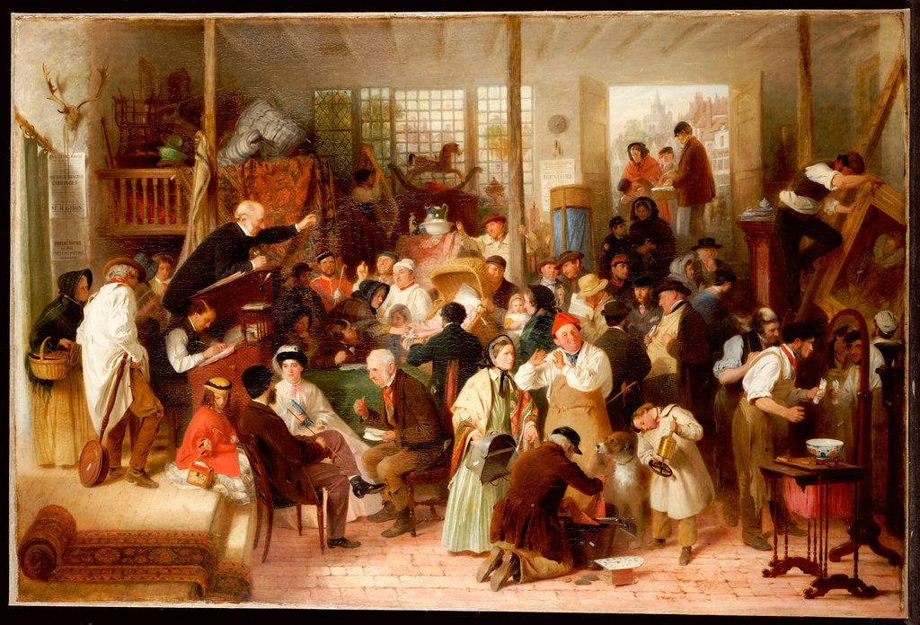 Detail of The Auction, 1863 by John Morgan