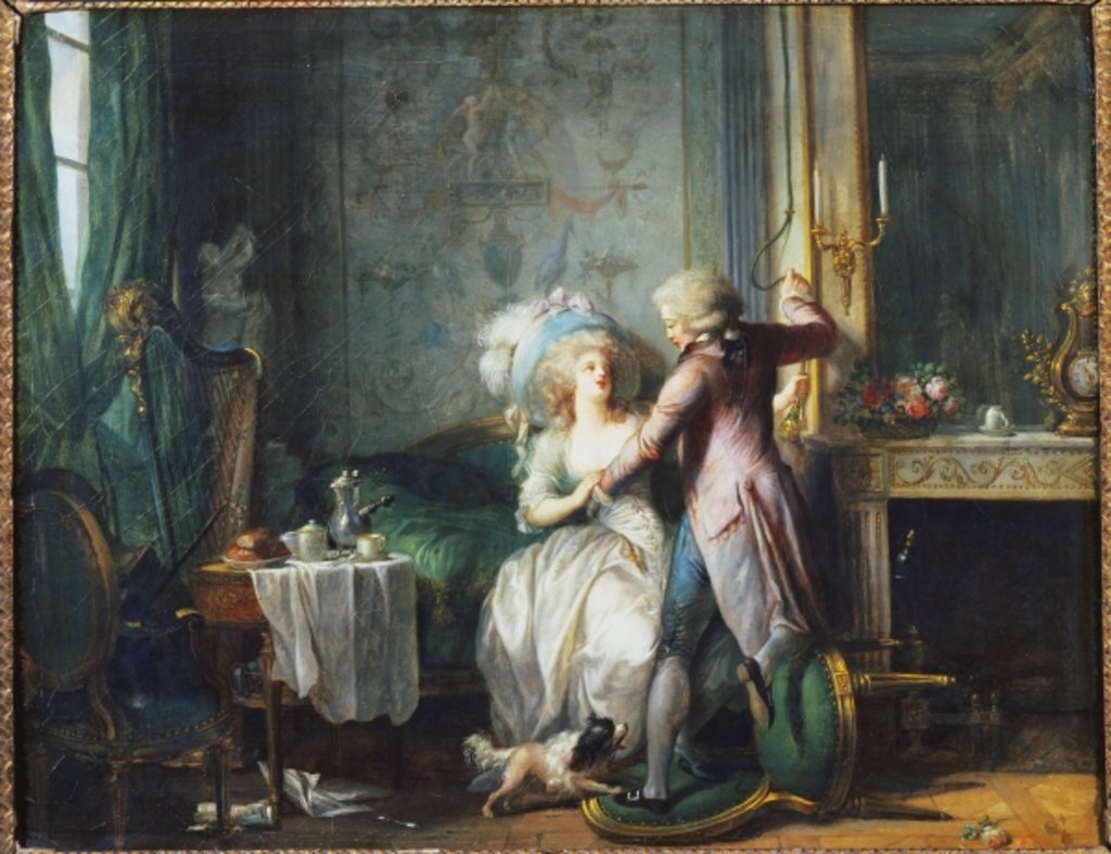 Detail of The Feigned Resistance by Jean-Frederic Schall