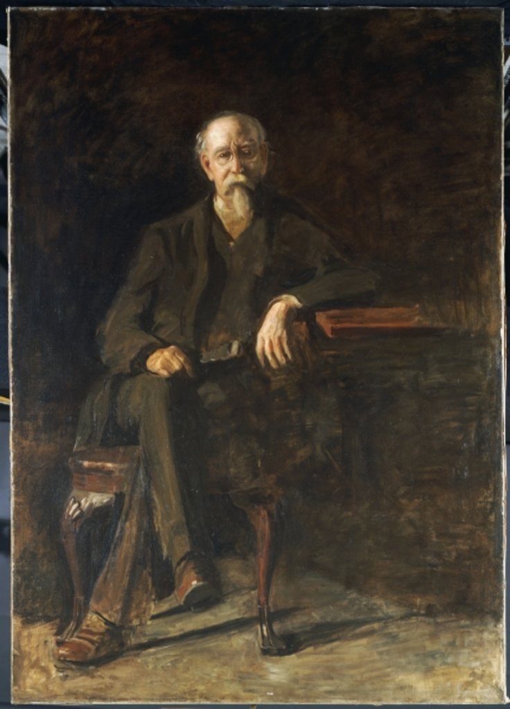 Detail of Portrait of Dr. William Thompson, c.1907 by Thomas Cowperthwait Eakins