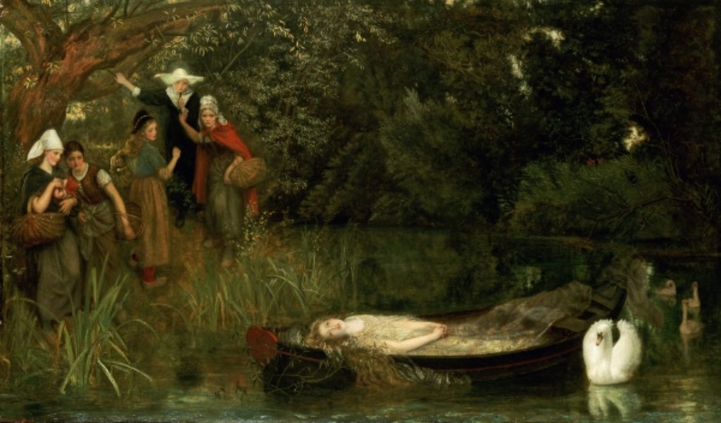 Detail of The Lady of Shalott, 1873 by Arthur Hughes
