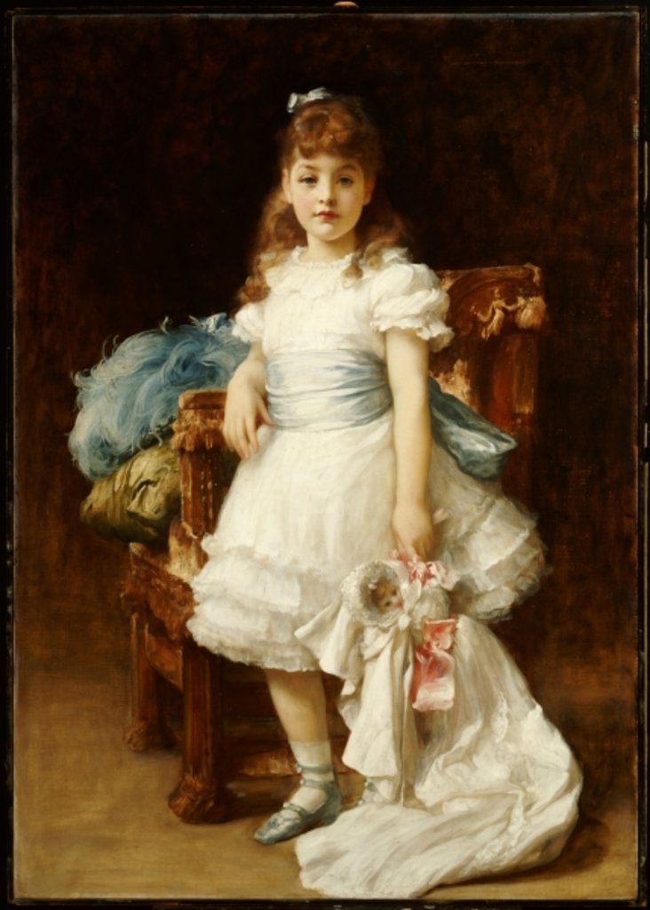 Detail of Lady Sybil Primrose by Frederic Leighton