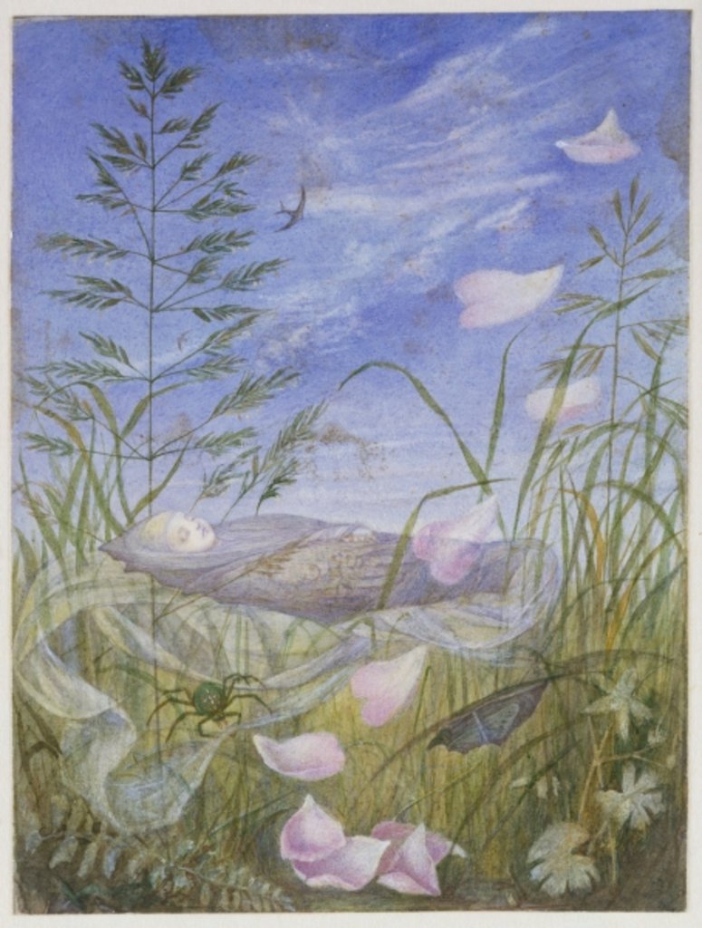 Detail of Death but a Sleep / When the Spring Begins' by Eleanor Vere Boyle