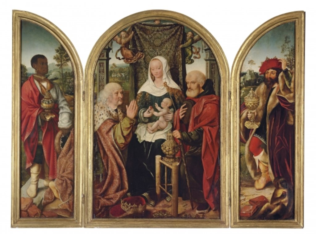 Detail of Adoration of the Magi by Master of Frankfurt