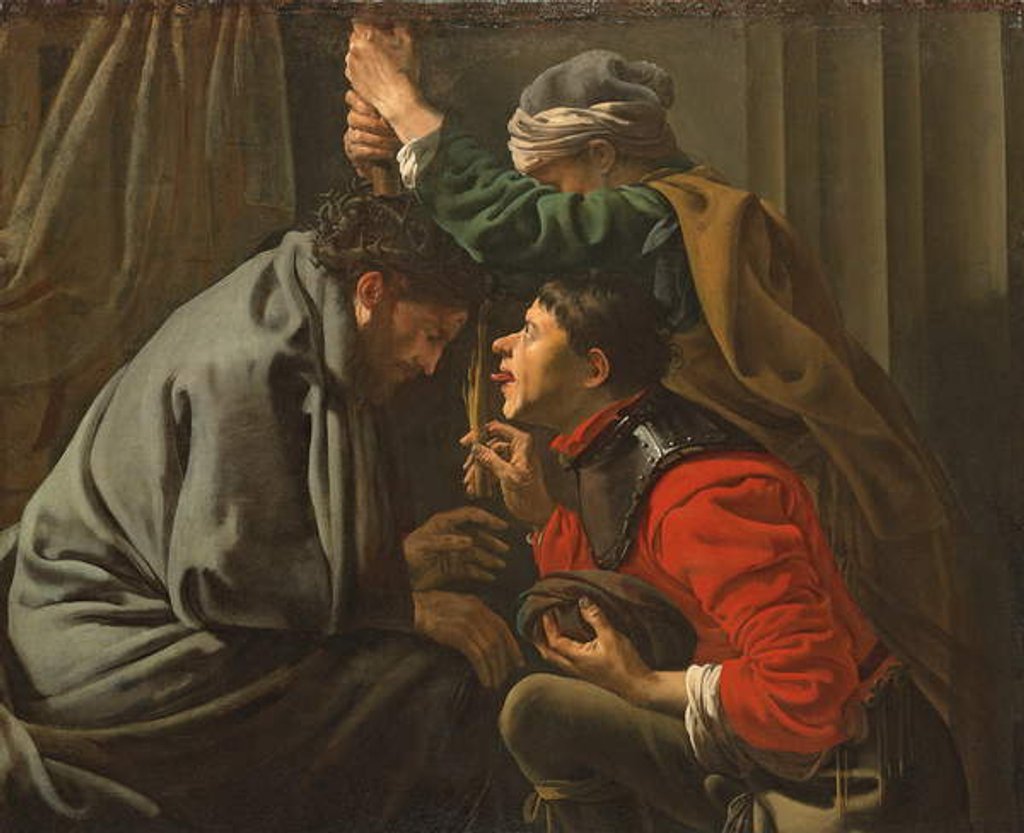 Detail of The Crowning with Thorns and the Mocking of Christ by Hendrick Ter Brugghen