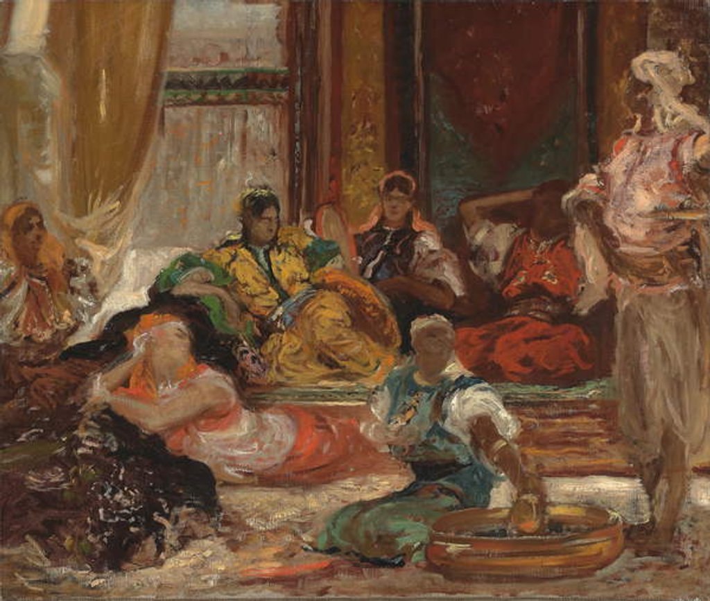 Detail of In the Harem by Benjamin Constant