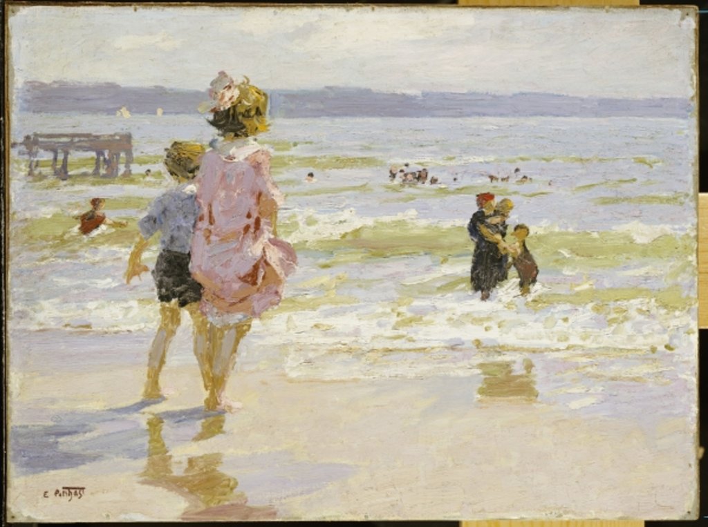 Detail of At the Seashore by Edward Henry Potthast