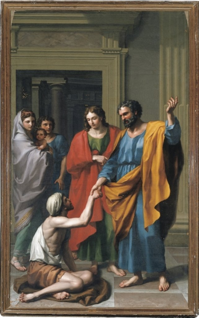 Detail of St. Peter and St. John Healing the Paralytic, 1783 by Francisco Javier Ramos y Albertos