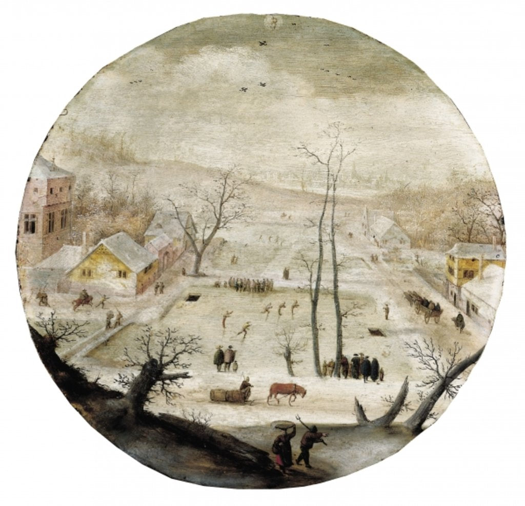 Detail of The Month of January by Jacob Grimmer