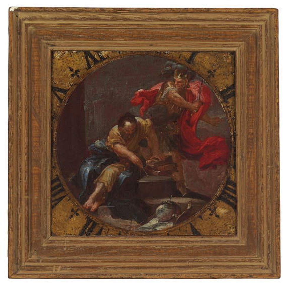 Detail of The Death of Archimedes by Domenico Antonio Vaccaro