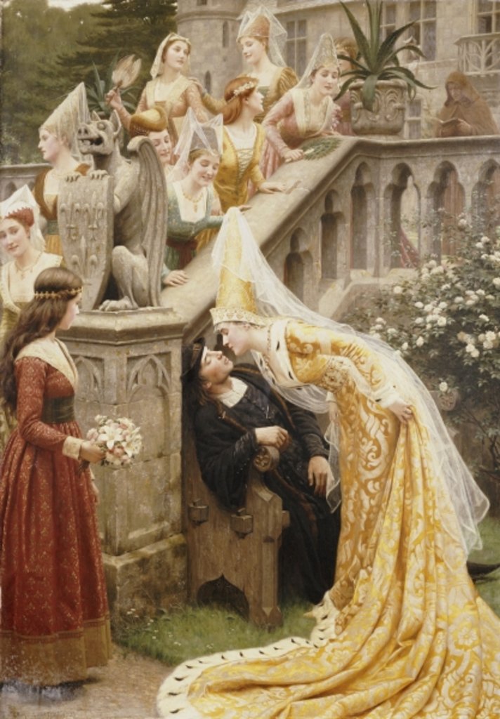 Detail of Alain Chartier, 1903 by Edmund Blair Leighton