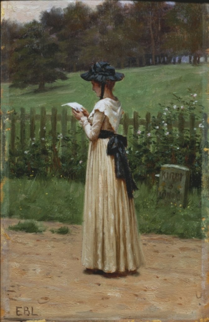 Detail of The Love Letter by Edmund Blair Leighton