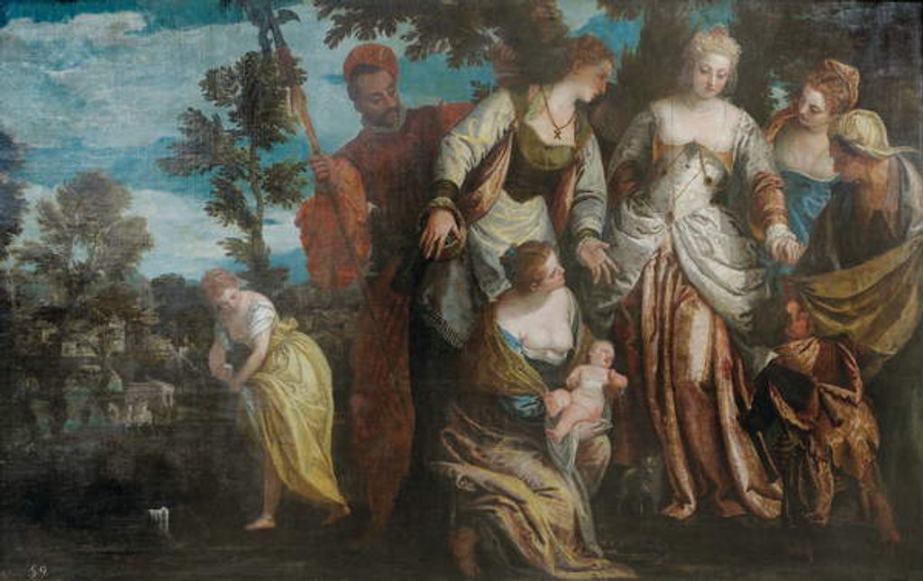 Detail of The Finding of Moses by Benedetto Caliari