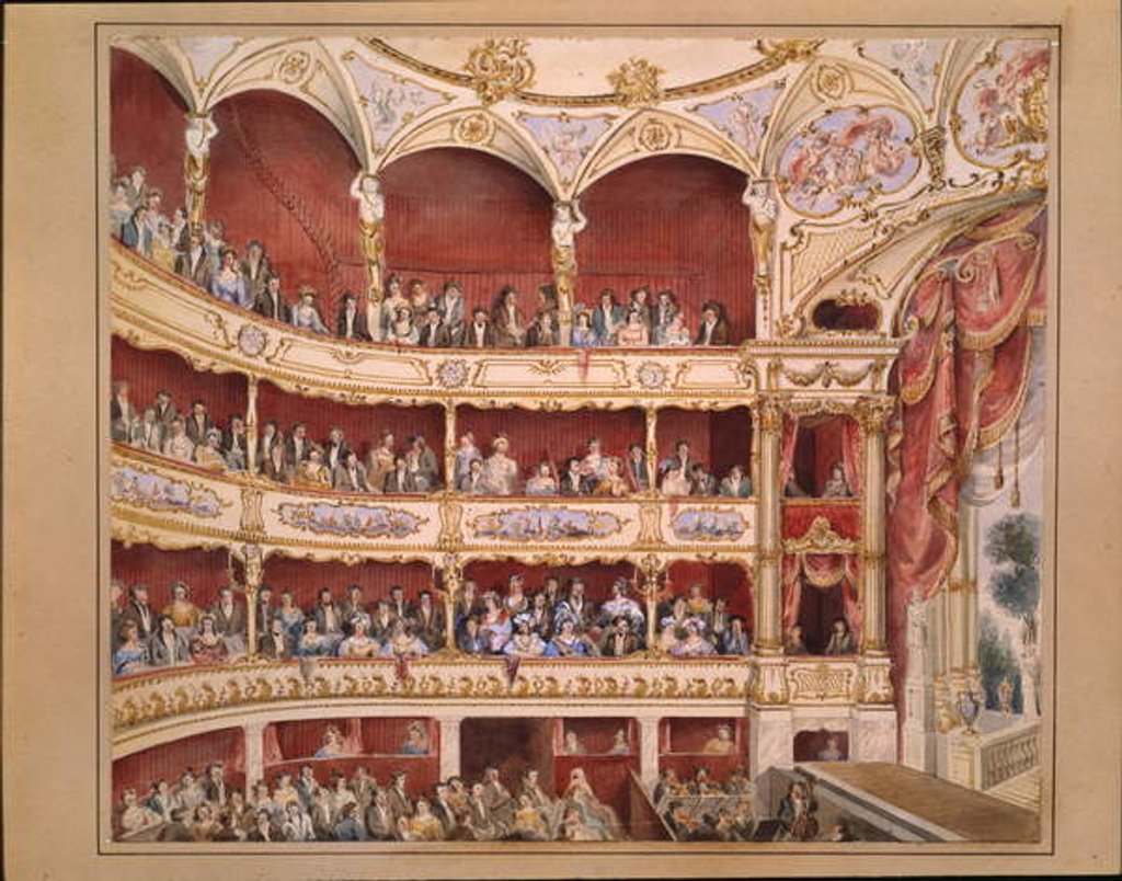 Detail of The Auditorium of the St. James's Theatre by John Gregory Crace