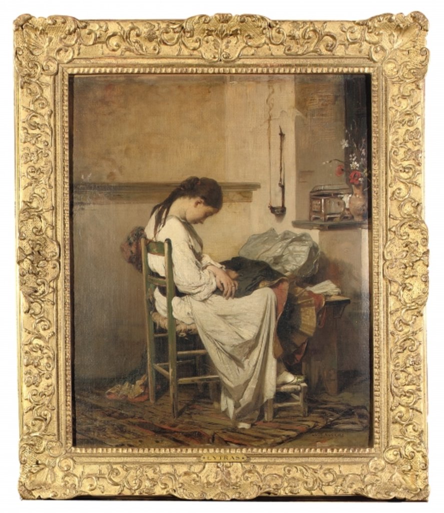 Detail of A Moment of Rest by Nikoforos Lytras