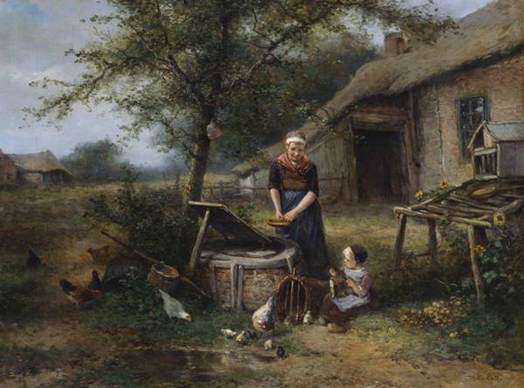 Detail of Farmyard Happiness by Jan Mari Henri Ten Kate