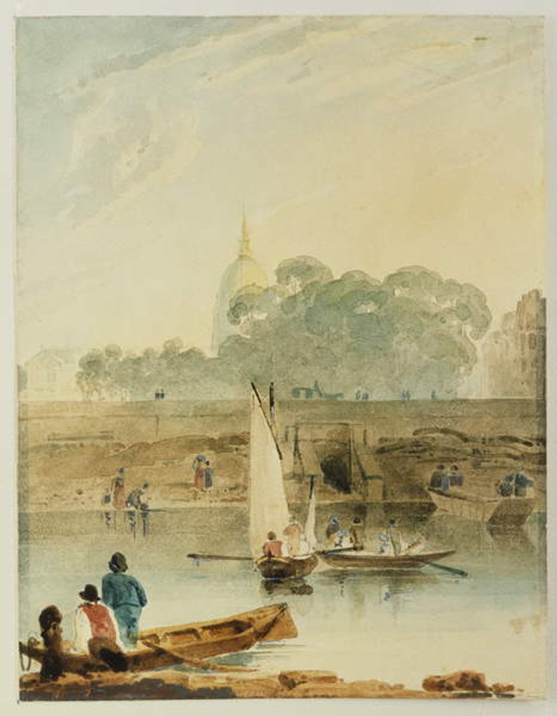 Detail of The Hotel des Invalides by Richard Parkes Bonington