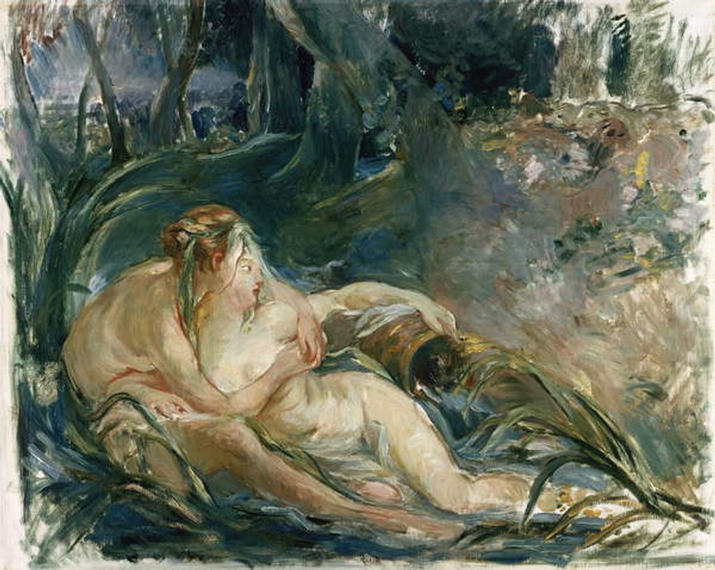 Detail of Apollo Appearing to Latone, after Boucher by Berthe Morisot