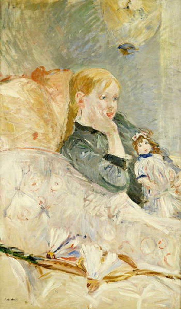 Detail of Young Girl with a Doll, 1896 by Berthe Morisot