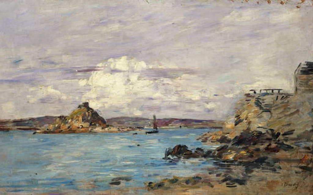 Detail of Study for 'The Bay of Douarnenez', c.1895-97 by Eugene Louis Boudin