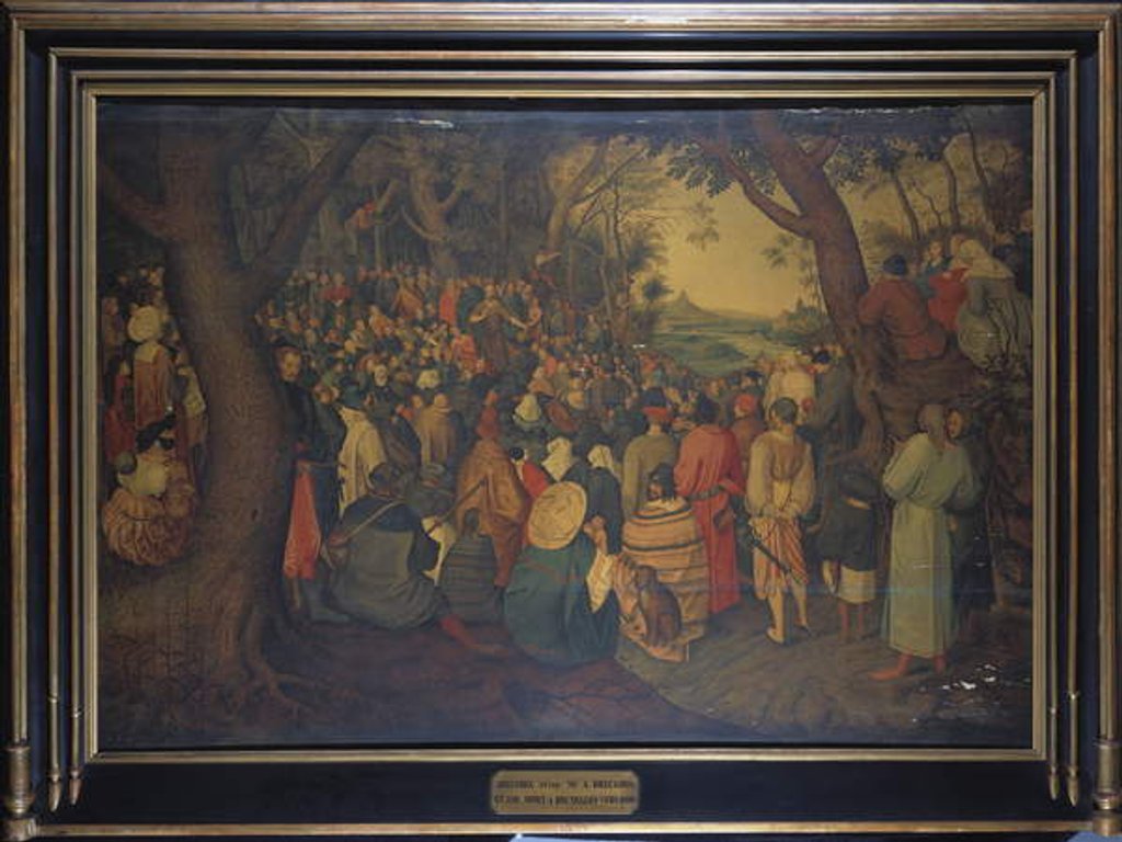 Detail of The Preaching of St. John the Baptist by Pieter the Younger Brueghel
