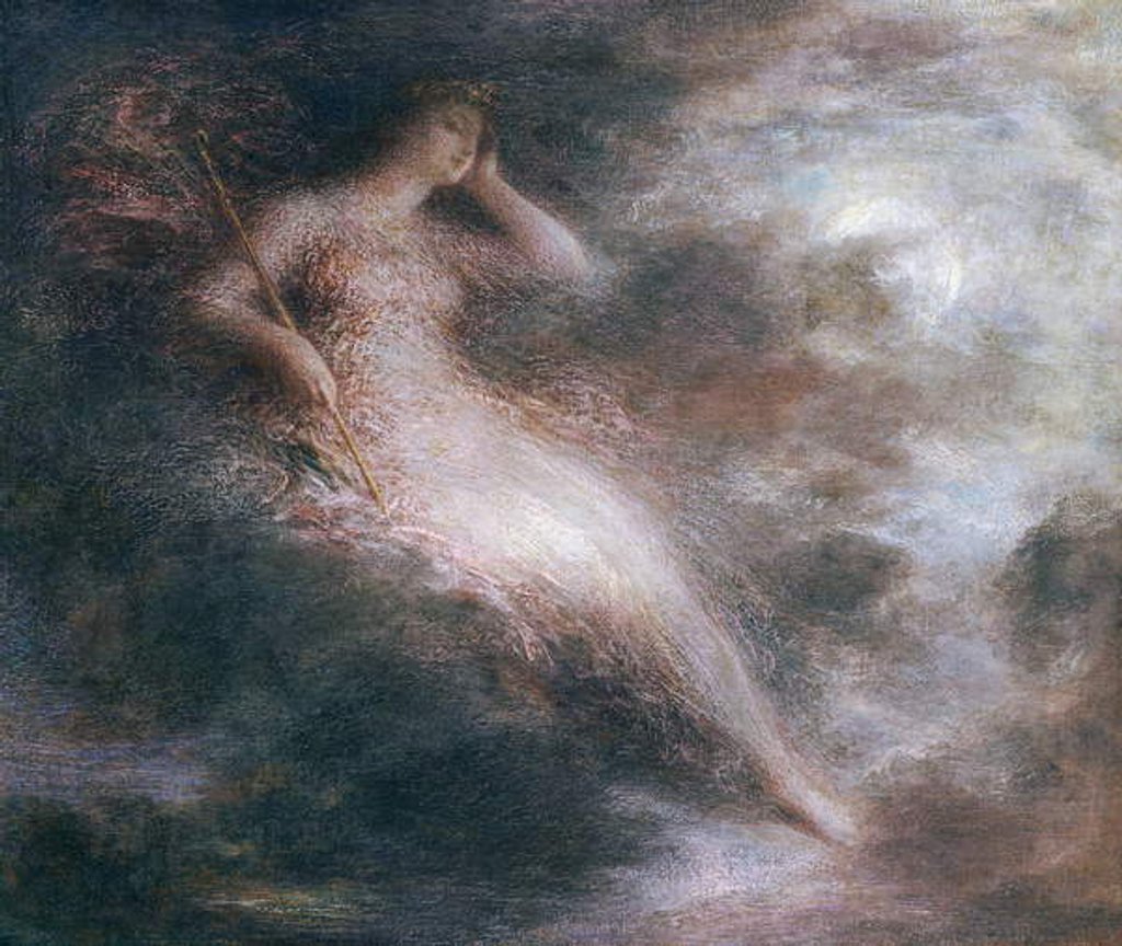 Detail of The Queen of the Night by Ignace Henri Jean Fantin-Latour