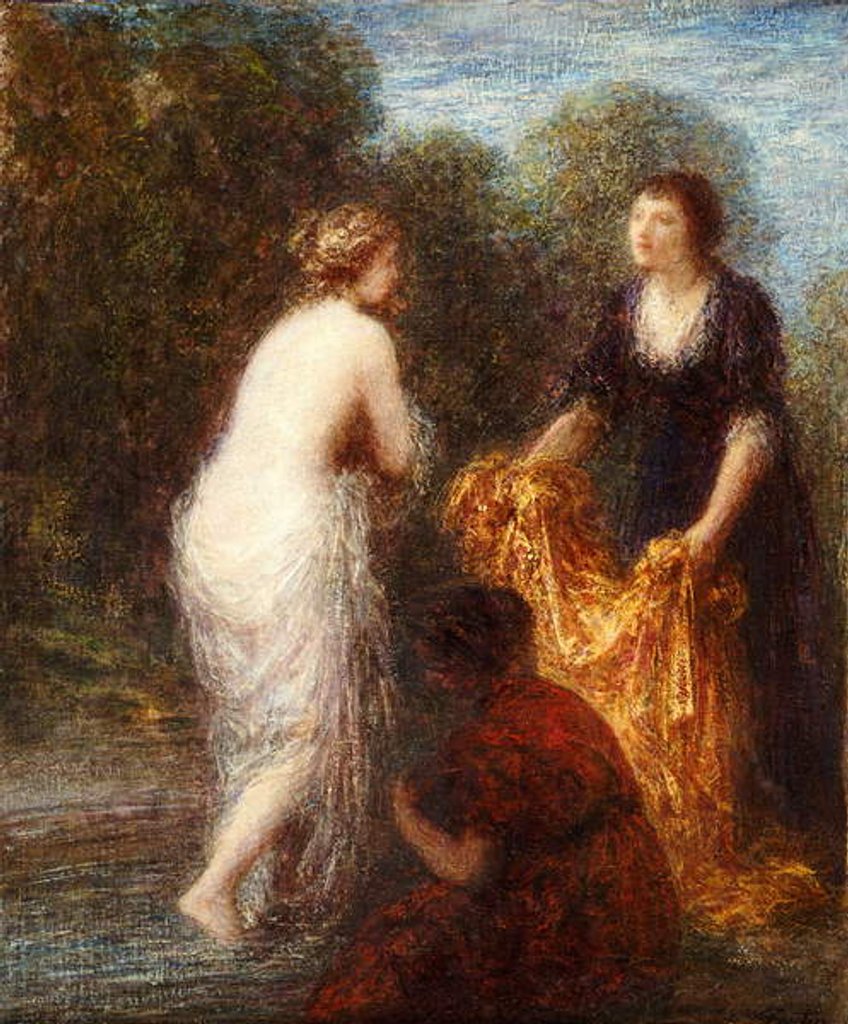 Detail of After the Bath by Ignace Henri Jean Fantin-Latour