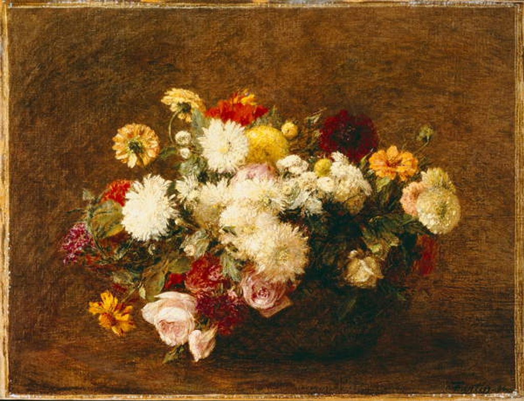 Detail of Bouquet of Flowers, 1894 by Ignace Henri Jean Fantin-Latour