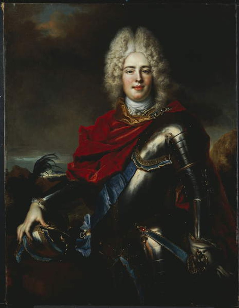 Detail of Portrait of Frederick Augustus II of Saxony by Nicolas de Largilliere
