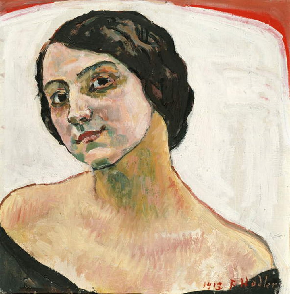 Detail of Woman with Brown Hair, 1913 by Ferdinand Hodler