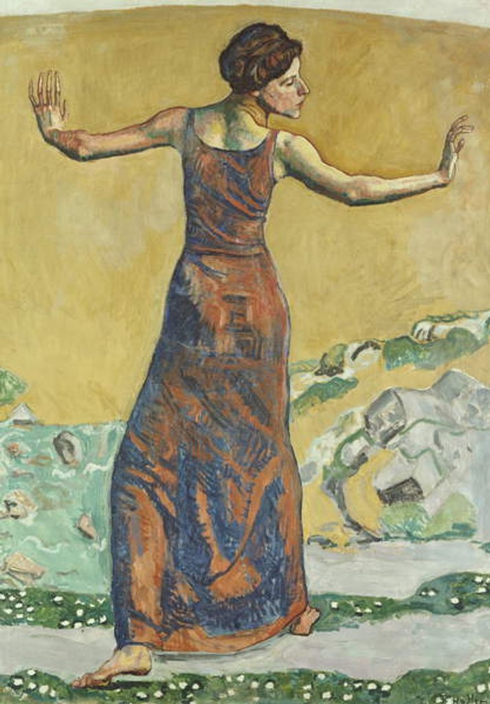 Detail of Joyous Woman, 1911 by Ferdinand Hodler