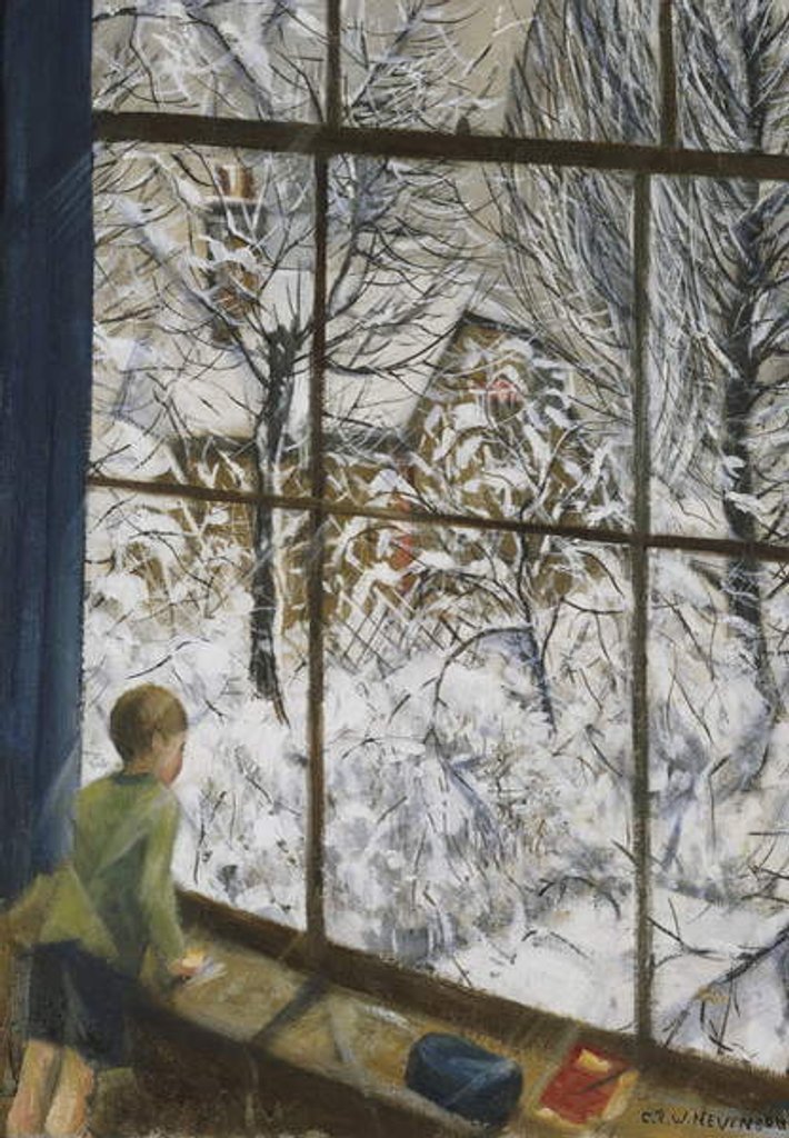 Detail of Looking at the Snow by Christopher Richard Wynne Nevinson