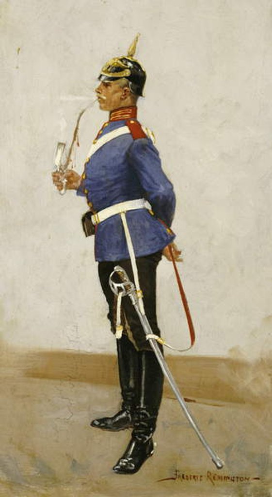 Detail of Infantry Officer, Full Dress by Frederic Remington