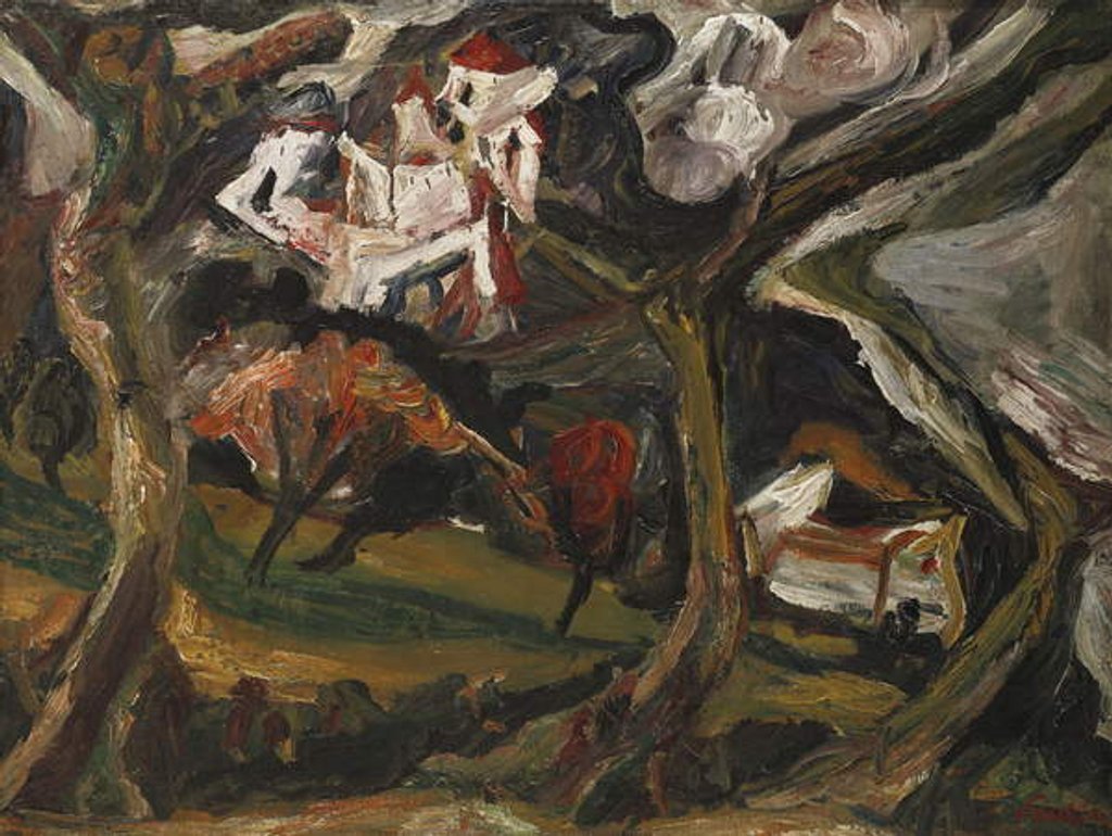 Detail of Landscape, c.1919 by Chaim Soutine