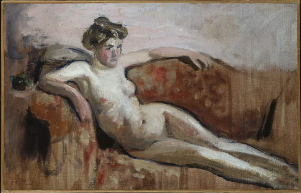 Detail of Reclining Nude, c.1919-20 by Edouard Vuillard
