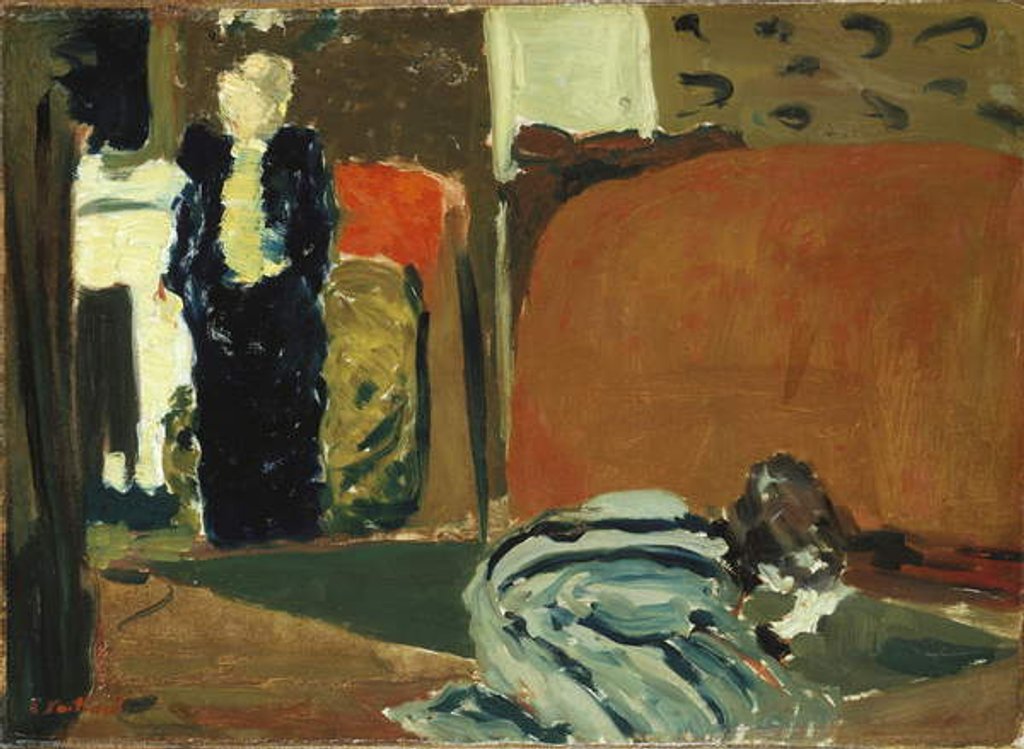Detail of Woman looking under the Bed, c.1895 by Edouard Vuillard