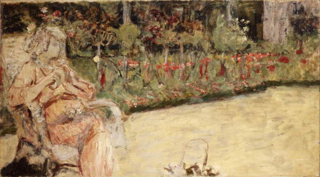 Detail of Mme Hessel in Cezanne's Garden at Vaucresson, c.1920 by Edouard Vuillard