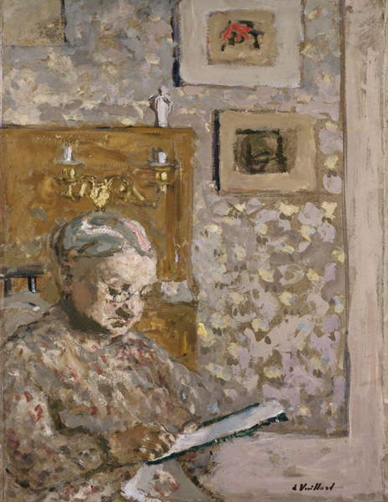 Detail of Mme Vuillard with a Tapestry, c.1910 by Edouard Vuillard