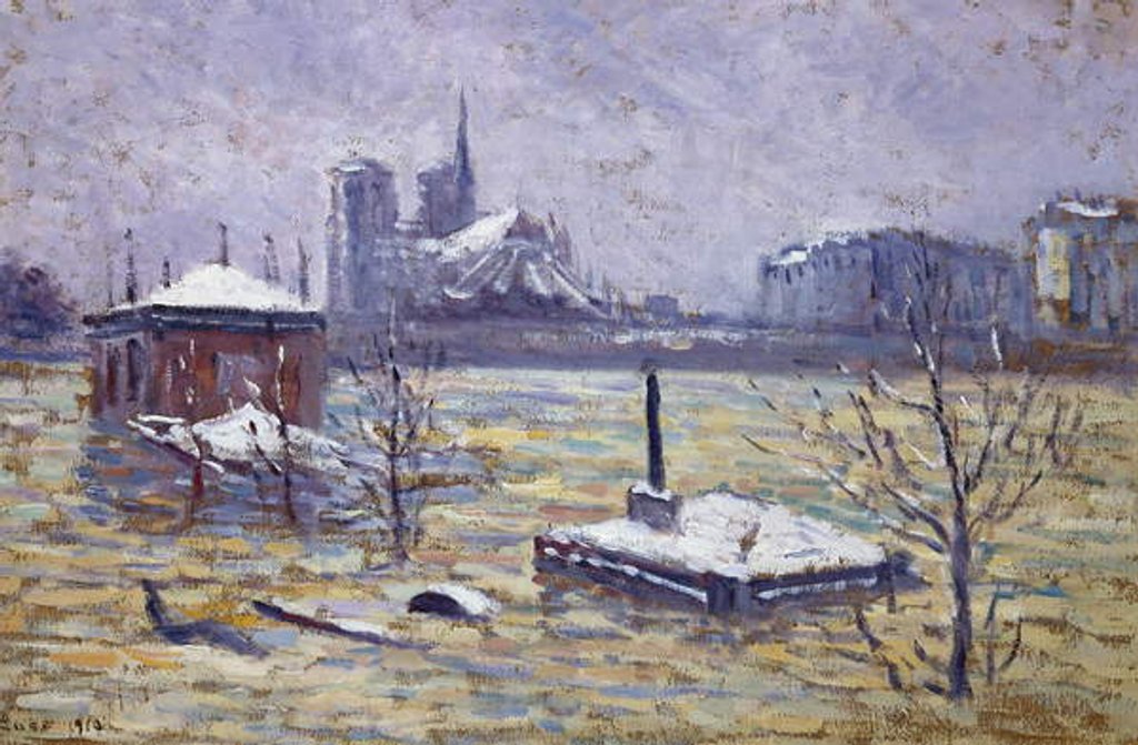 Detail of The Flood, 1910 by Maximilien Luce