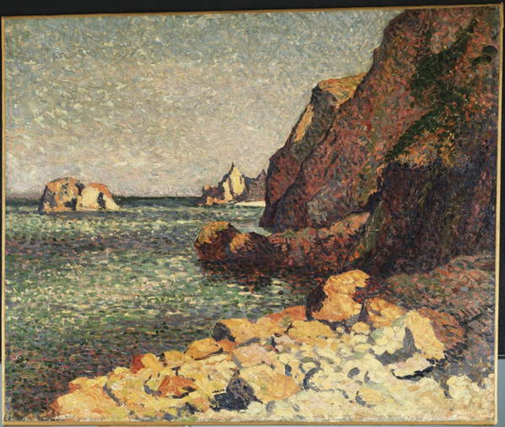 Detail of Sea and Rocks, Agay, 1893 by Maximilien Luce