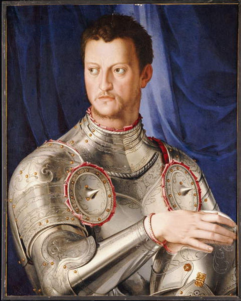 Detail of Portrait of Cosimo I de' Medici, c.1545 by Agnolo Bronzino