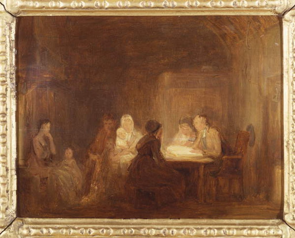 Detail of The Cotters Saturday Night - a Sketch by David Wilkie