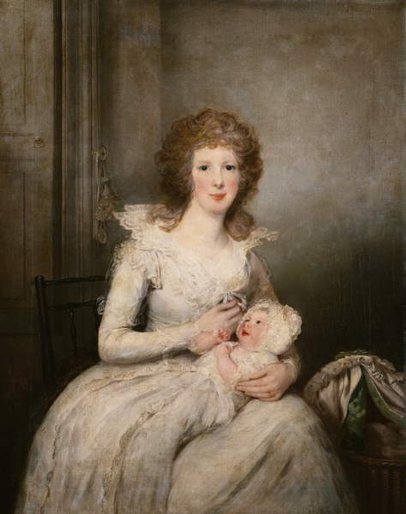 Detail of Portrait of Lady Boynton by Richard Cosway