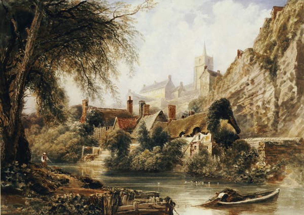 Detail of Knaresborough by Peter de Wint