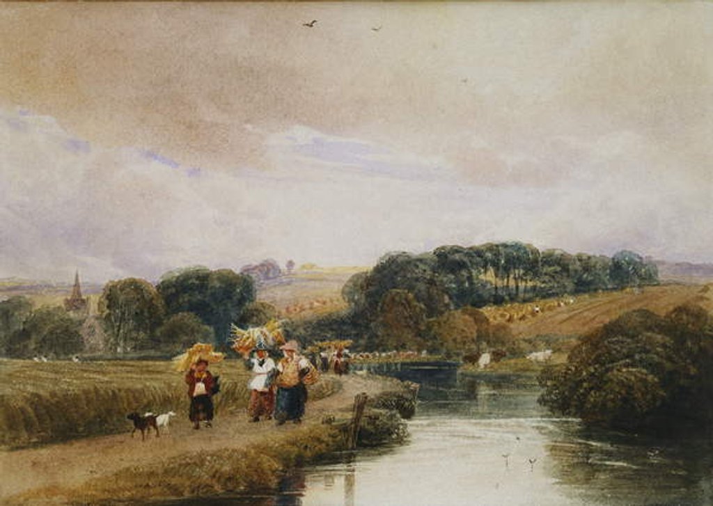 Detail of The Thames near Marlow by Peter de Wint