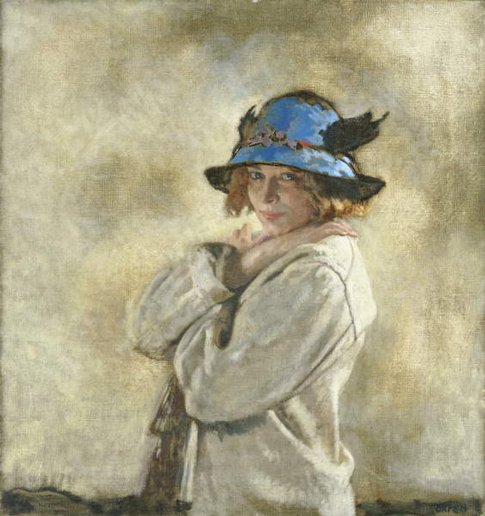 Detail of The Blue Hat, 1912 by William Orpen